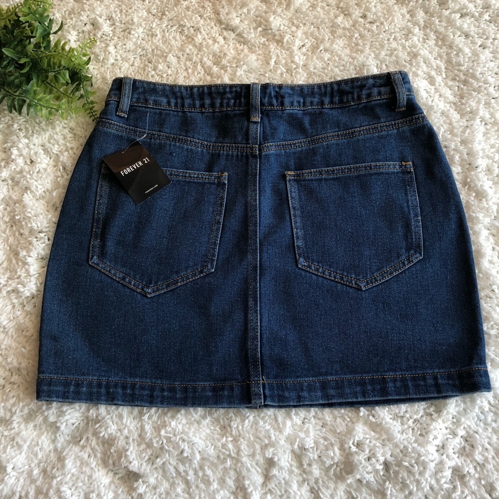 NWT Forever 21 Five Pocket Denim Skirt